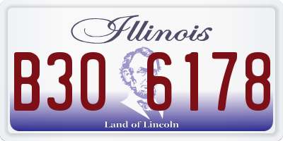 IL license plate B306178