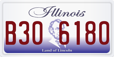 IL license plate B306180