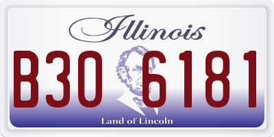 IL license plate B306181