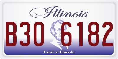 IL license plate B306182