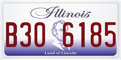 IL license plate B306185