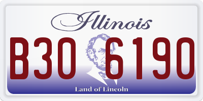 IL license plate B306190
