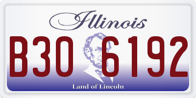 IL license plate B306192
