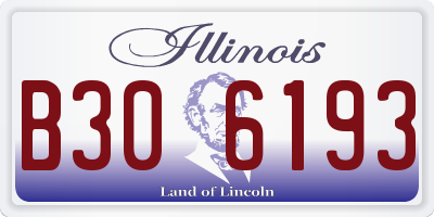 IL license plate B306193