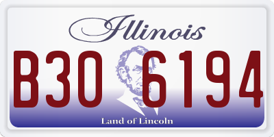 IL license plate B306194