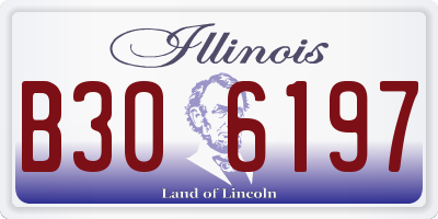 IL license plate B306197