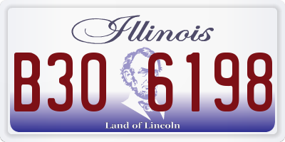 IL license plate B306198