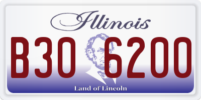 IL license plate B306200