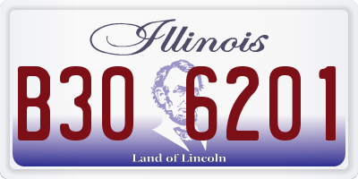 IL license plate B306201