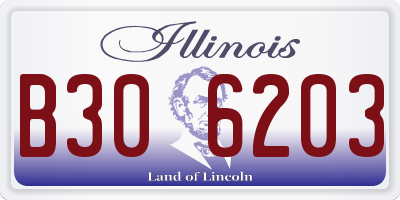 IL license plate B306203