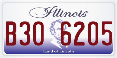 IL license plate B306205