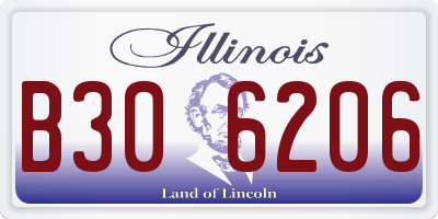 IL license plate B306206