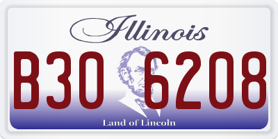 IL license plate B306208