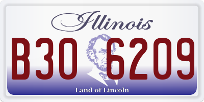 IL license plate B306209