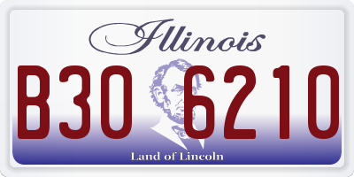 IL license plate B306210