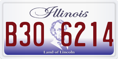IL license plate B306214