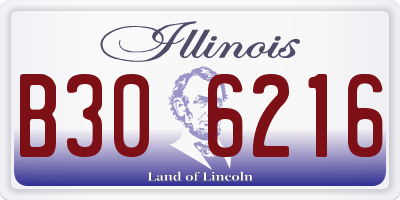 IL license plate B306216