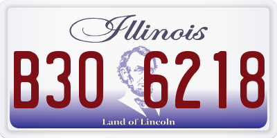 IL license plate B306218