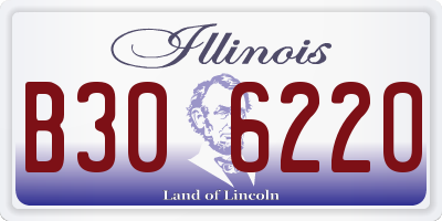 IL license plate B306220