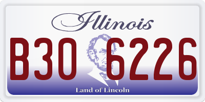 IL license plate B306226