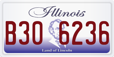 IL license plate B306236