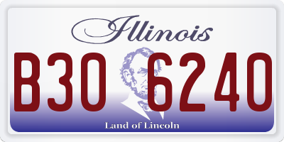 IL license plate B306240