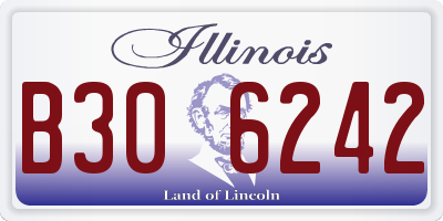IL license plate B306242