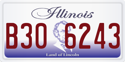 IL license plate B306243