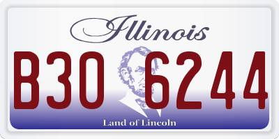 IL license plate B306244
