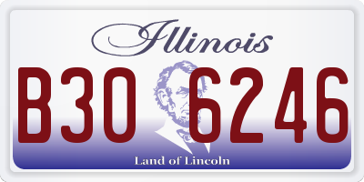 IL license plate B306246