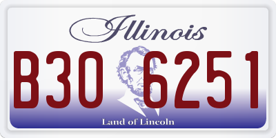 IL license plate B306251