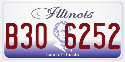 IL license plate B306252