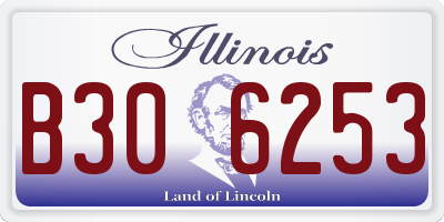 IL license plate B306253