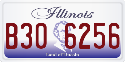 IL license plate B306256