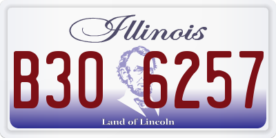 IL license plate B306257