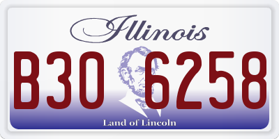 IL license plate B306258