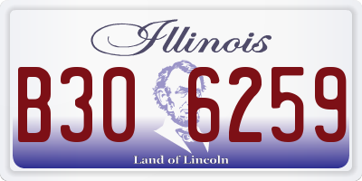 IL license plate B306259