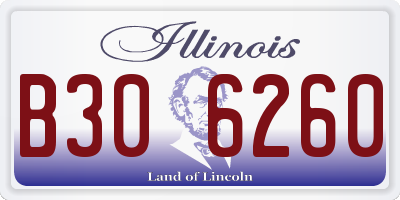 IL license plate B306260