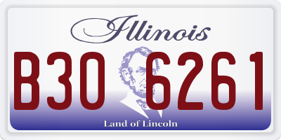 IL license plate B306261