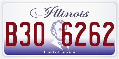 IL license plate B306262