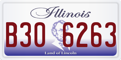 IL license plate B306263