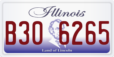 IL license plate B306265