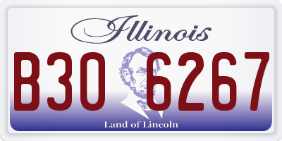 IL license plate B306267