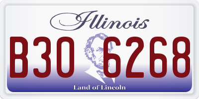 IL license plate B306268