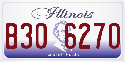 IL license plate B306270