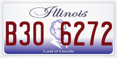 IL license plate B306272