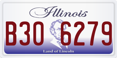 IL license plate B306279