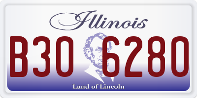 IL license plate B306280