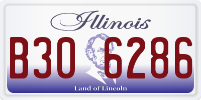 IL license plate B306286
