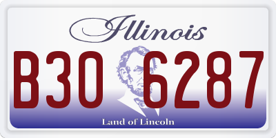 IL license plate B306287